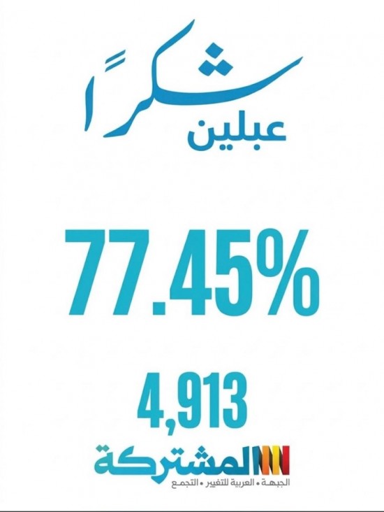 شكرا من القلب لأهلنا في عبلين 